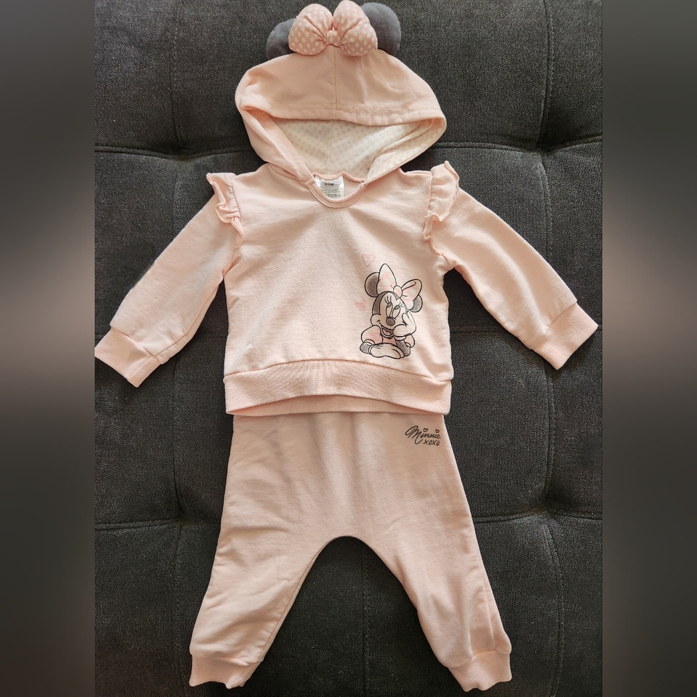 Disney Light Pink Minnie Mouse Sweater Set
